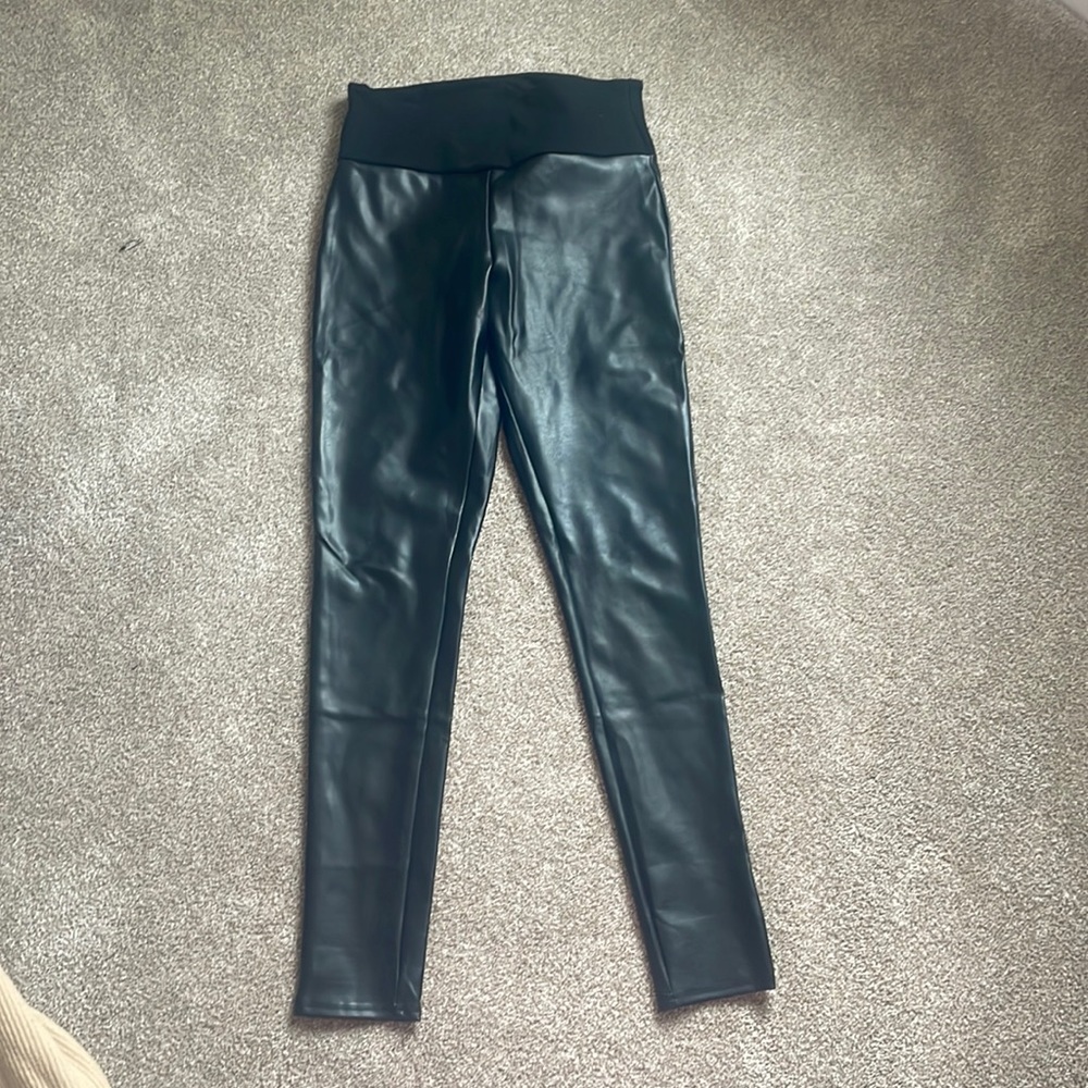 Spanx leather leggings